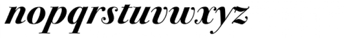 ITC Bodoni Seventytwo Swash Bold Italic Font LOWERCASE