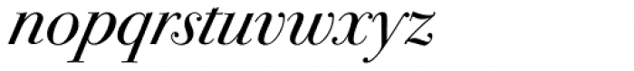 ITC Bodoni Seventytwo Swash Book Italic Font LOWERCASE