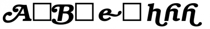 ITC Bookman Swash DemiBold Italic Font LOWERCASE