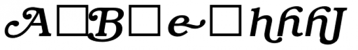 ITC Bookman Swash Medium Italic Font LOWERCASE