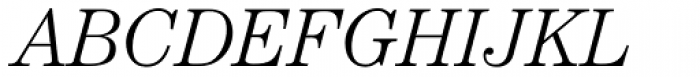ITC Century Std Light Italic Font UPPERCASE
