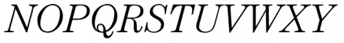 ITC Century Std Light Italic Font UPPERCASE