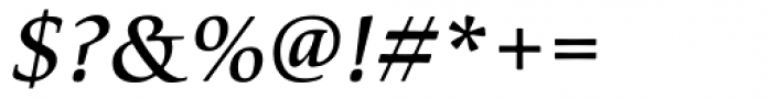 ITC Cerigo Medium Italic Font OTHER CHARS