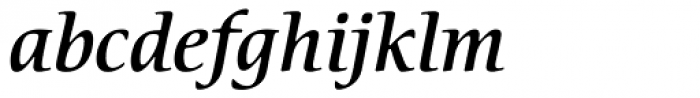 ITC Cerigo Medium Italic Font LOWERCASE