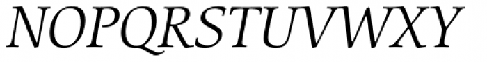 ITC Cerigo Pro Book Italic Font UPPERCASE