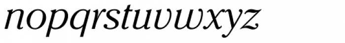 ITC Cheltenham Light Italic Font LOWERCASE