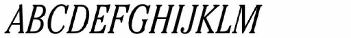 ITC Cheltenham Pro Condensed Light Italic Font UPPERCASE