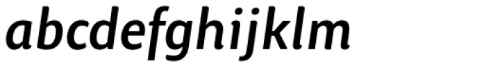 ITC Chino Pro Medium Italic Font LOWERCASE