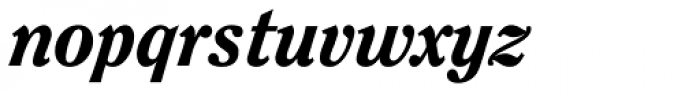 ITC Clearface Heavy Italic Font LOWERCASE