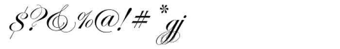 ITC Edwardian Script Regular Font OTHER CHARS