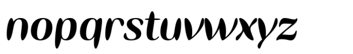 ITC Ellipse Neo Black Italic Font LOWERCASE