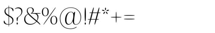 ITC Ellipse Neo Light Font OTHER CHARS