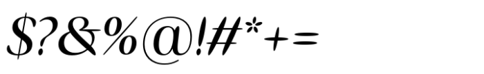 ITC Ellipse Neo Medium Italic Font OTHER CHARS