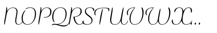 ITC Ellipse Script Light Italic Font UPPERCASE