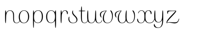 ITC Ellipse Script Light Font LOWERCASE