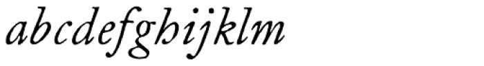 ITC Founders Caslon 12 Italic Font LOWERCASE