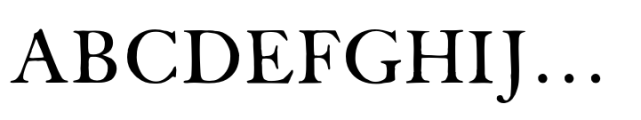 ITC Founder's Caslon 30 Roman SC Font UPPERCASE