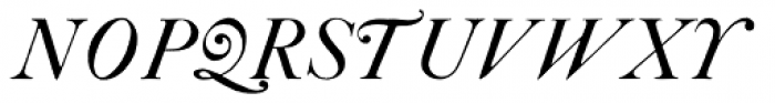 ITC Founders Caslon 42 Italic Font UPPERCASE