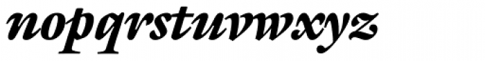 ITC Galliard Black Italic Font LOWERCASE