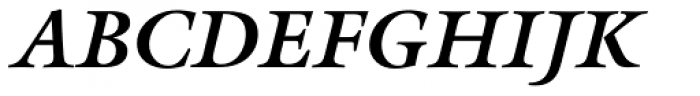 ITC Galliard Bold Italic Font UPPERCASE