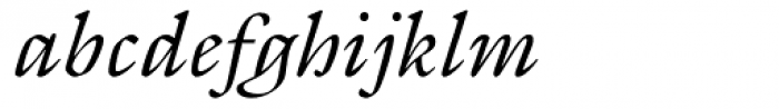 ITC Galliard Italic Font LOWERCASE