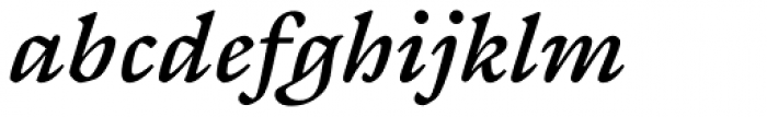 ITC Galliard eText Bold Italic Font LOWERCASE