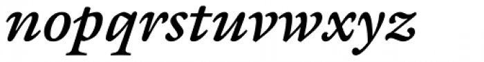 ITC Galliard eText Std Bold Italic Font LOWERCASE