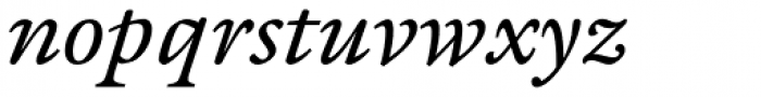 ITC Galliard eText Std Italic Font LOWERCASE