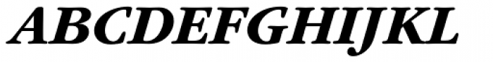 ITC Garamond Bold Italic Font UPPERCASE