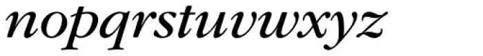 ITC Garamond Book Italic Font LOWERCASE