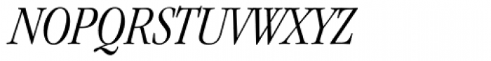 ITC Garamond Cond Light Italic Font UPPERCASE