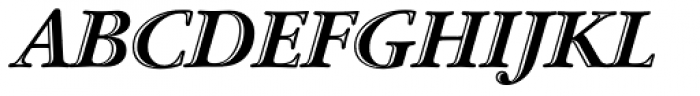 ITC Garamond Handtooled Italic Font UPPERCASE