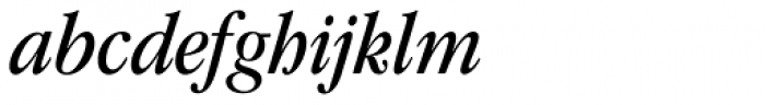 ITC Garamond Narrow Book Italic Font LOWERCASE
