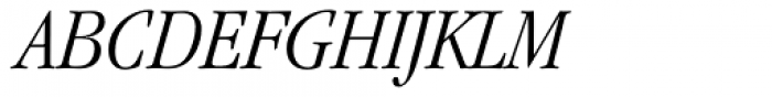 ITC Garamond Std Light Narrow Italic Font UPPERCASE