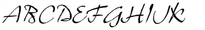 ITC Grimshaw Hand Font UPPERCASE
