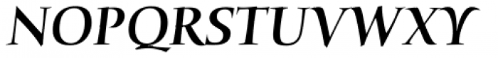 ITC Humana Serif Pro Medium Italic Font UPPERCASE