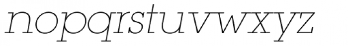ITC Lubalin Graph ExtraLight Oblique Font LOWERCASE