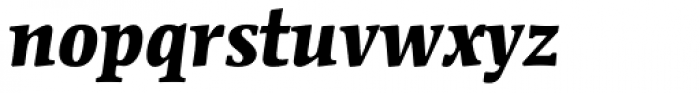 ITC Mendoza Roman Bold Italic Font LOWERCASE