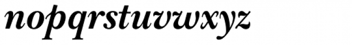 ITC New Baskerville Pro Bold Italic Font LOWERCASE