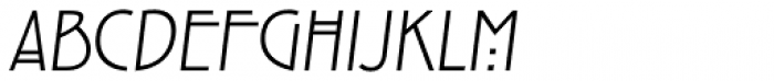 ITC New Rennie Mackintosh Light Italic Font UPPERCASE