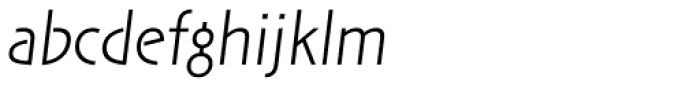 ITC New Rennie Mackintosh Light Italic Font LOWERCASE