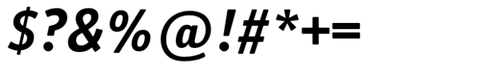 ITC Officina Serif Bold Italic Font OTHER CHARS