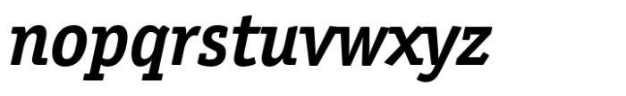 ITC Officina Serif Bold Italic Font LOWERCASE