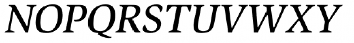 ITC Slimbach Medium Italic Font UPPERCASE