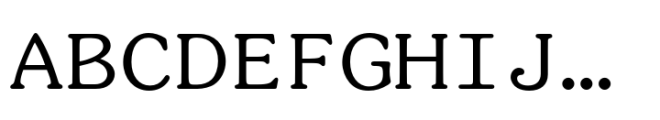 ITC Souvenir Monospaced Regular Font UPPERCASE