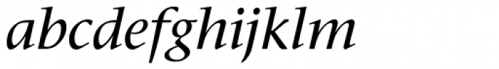 ITC Stone Serif Com Medium Italic Font LOWERCASE