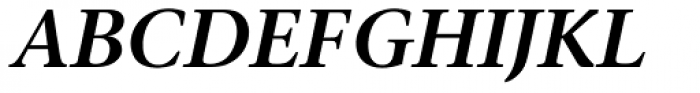 ITC Stone Serif Com SemiBold Italic Font UPPERCASE