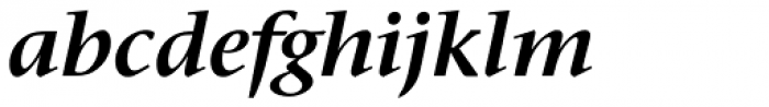 ITC Stone Serif Com SemiBold Italic Font LOWERCASE