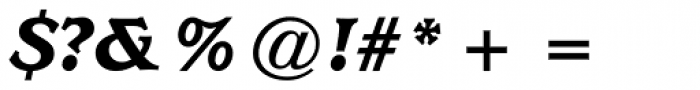 ITC Usherwood Black Italic Font OTHER CHARS
