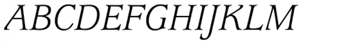 ITC Usherwood Book Italic Font UPPERCASE